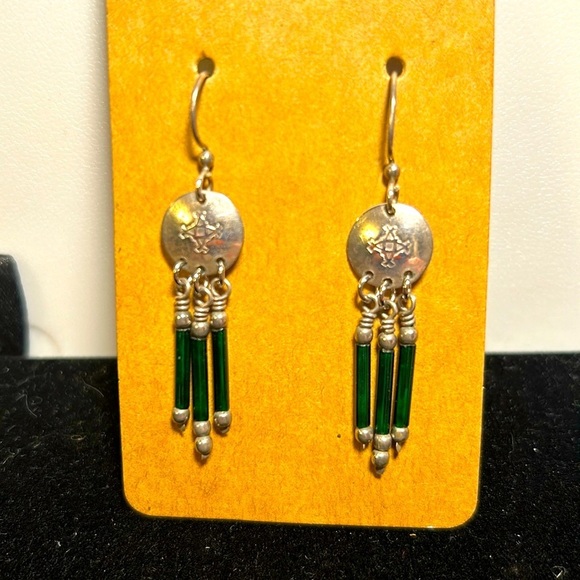 Vintage Sterling Earrings - Picture 1 of 6